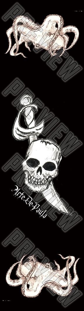 Pirate Cutlass 7-1/2 Inch Street Deck 7-1/2 Skateboard Deck