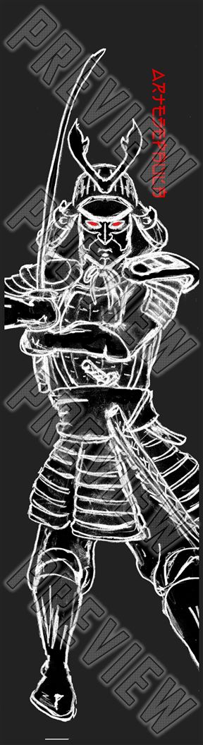 Black Samurai 9 x 33 Inch Griptape 9 x 33 Inch Griptape
