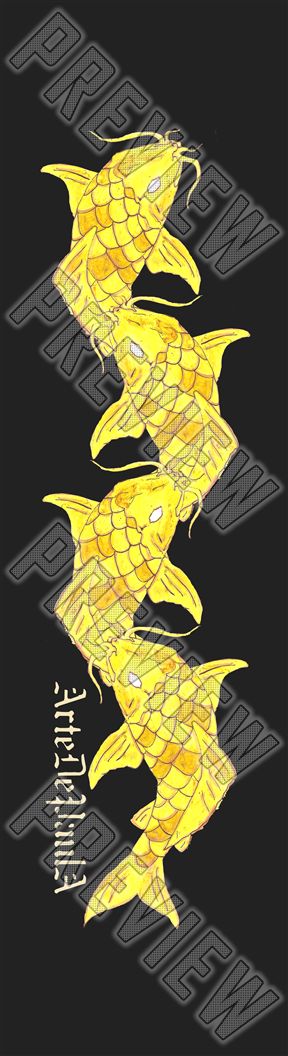 Yellow Koi 9 x 33 Inch Griptape 9 x 33 Inch Griptape