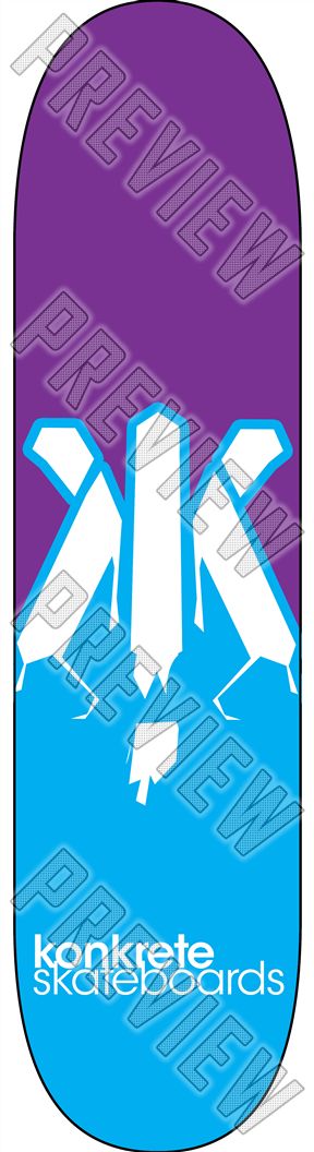 Two Tone Logo 7-5/8 Skateboard Deck