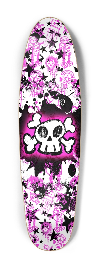 Cartoon Skull Cruiser Shape