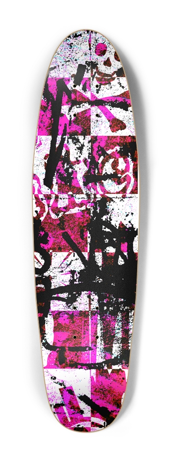 Pink Checker Graffiti Cruiser Shape