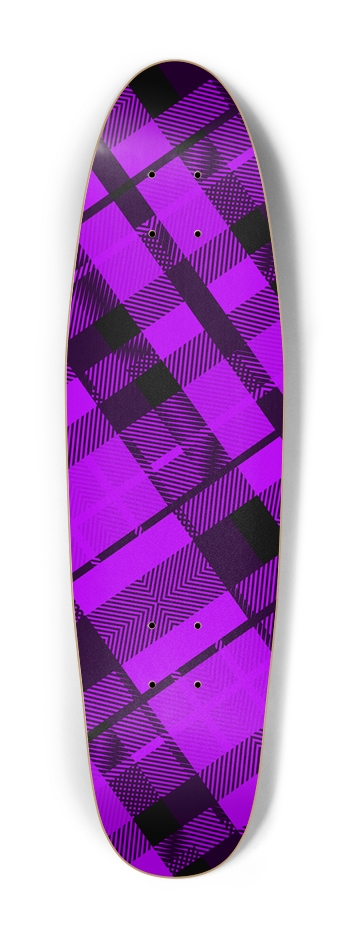 Purple Plaid Cruiser Shape