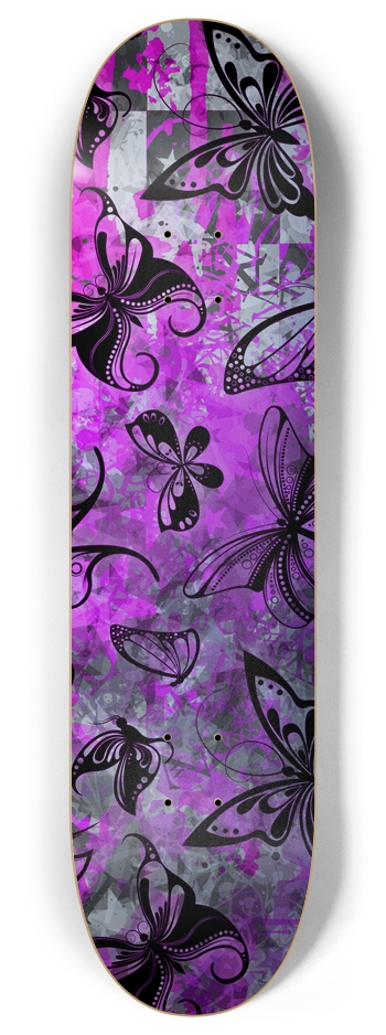 Butterfly Graffiti 8 Inch Skateboard Deck