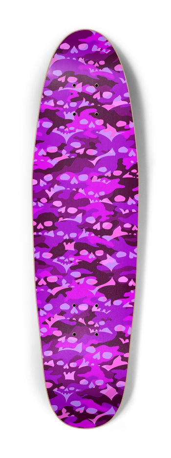 Pink Skull Camo Cruiser Shape