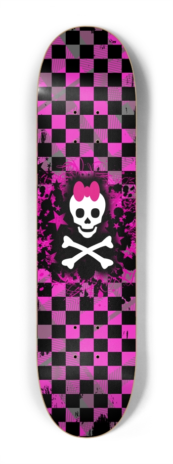 Skull Princess 7-1/4 Mini/Kid Skateboard