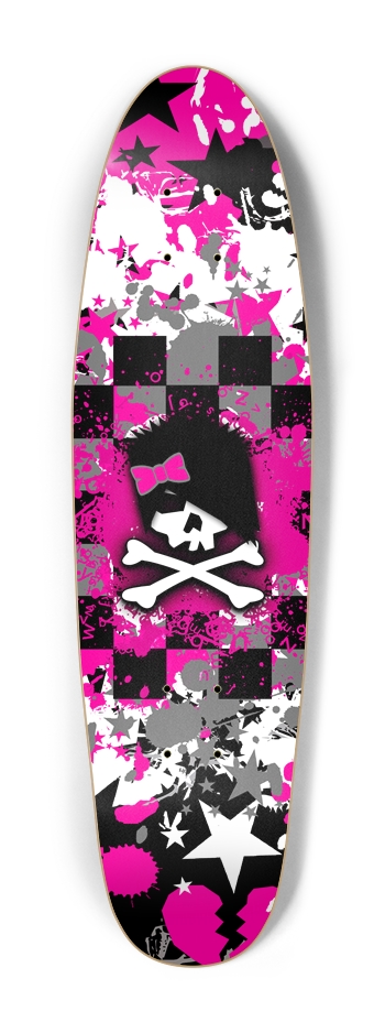 Emo Scene Girl Skull Cruiser Shape