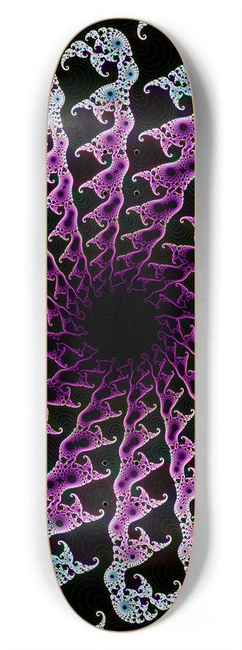 Psychedelic Fractal Vortex: 7-3/4 Deck  7-3/4 Skateboard Deck 