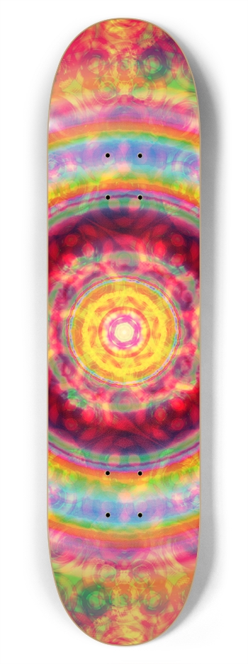 Abstract / Psychedelic Circles: 7-3/4 Skateboard   7-3/4 Skateboard Deck 