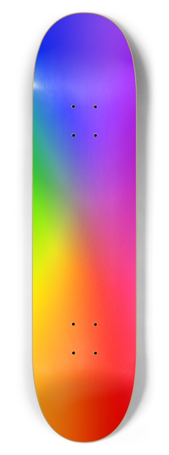 Color Wheel: 7-3/4 Skateboard  Deck 