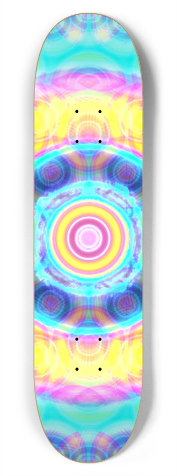 Abstract / Psychedelic Circles: 7-3/4 Skateboard   7-3/4 Skateboard Deck 