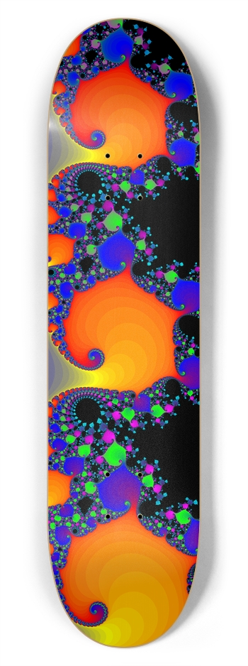 Psychedelic Fractal: 7-3/4 Deck  7-3/4 Skateboard Deck 