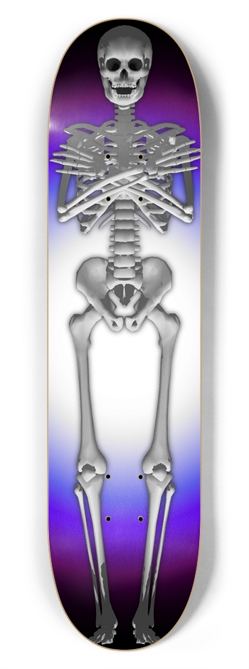 Full Skeleton: 7-3/4 Skateboard  Deck 