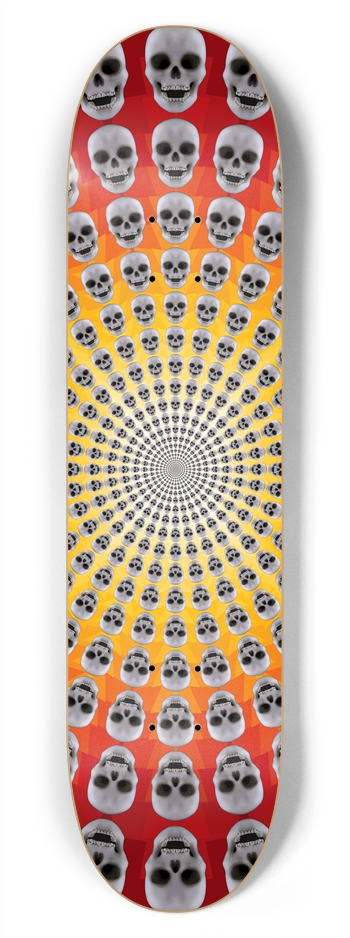 Radial Skulls: 7-3/4 Skateboard  Deck 