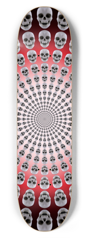 Radial Skulls: 7-3/4 Skateboard  Deck 