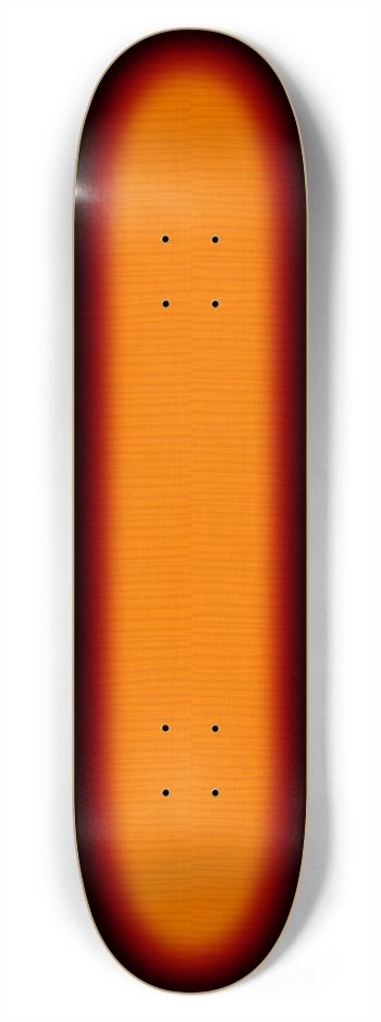 Sunburst Tiger Stripe Wood Finish: 7-3/4 Skateboar
