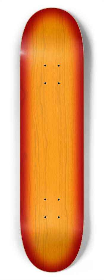 Sunburst Guitar Wood Finish: 7-3/4 Skateboard  Dec