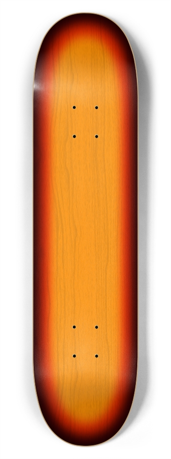 Sunburst Guitar Wood Finish: 7-3/4 Skateboard  Dec