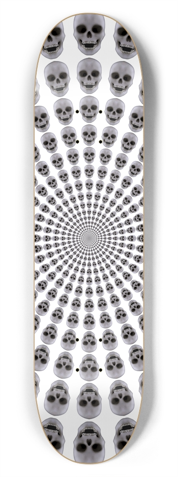 Radial Skulls: 7-3/4 Skateboard  Deck 