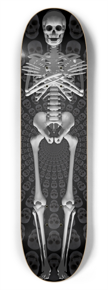 Full Skeleton: 7-3/4 Skateboard  Deck 