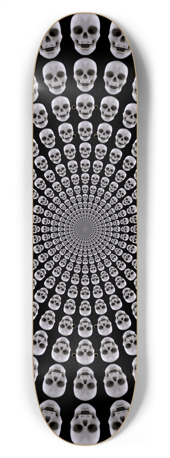 Radial Skulls: 7-3/4 Skateboard  Deck 