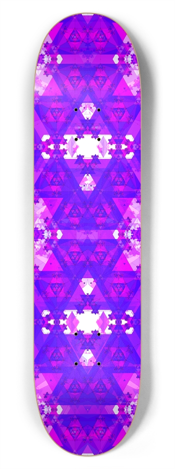 Psychedelic Triangle Pattern: 7-3/4 Skateboard  De 7-3/4 Skateboard Deck 