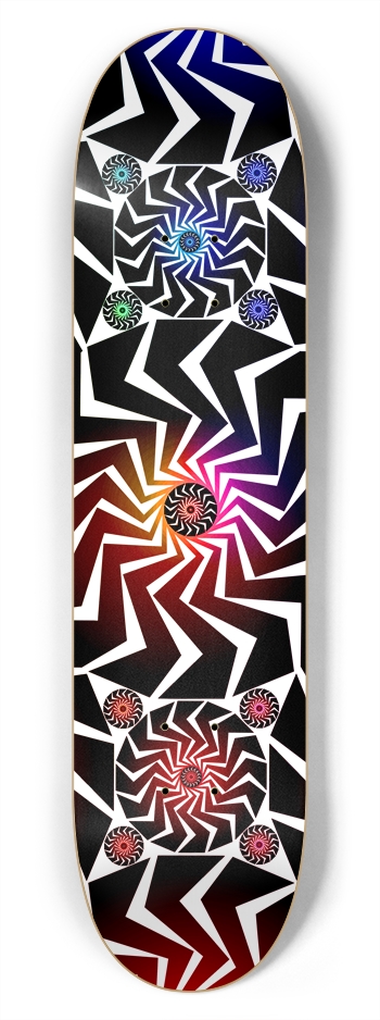 Abstract / Psychedelic Circles: 7-3/4 Skateboard   7-3/4 Skateboard Deck 