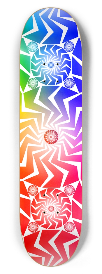 Abstract / Psychedelic Circles: 7-3/4 Skateboard   7-3/4 Skateboard Deck 