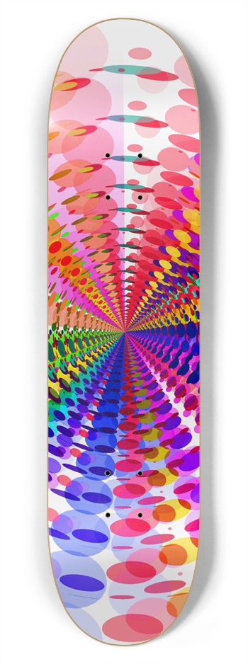 Abstract / Psychedelic Radial Pattern: 7-3/4 Deck
