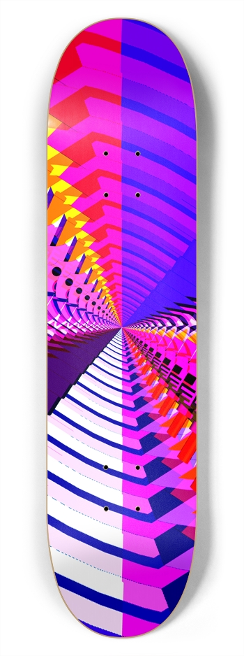 Abstract / Psychedelic Radial Pattern: 7-3/4 Deck