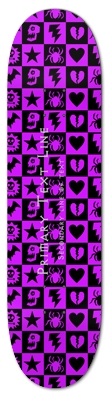Purple Gothic Punk Checkers