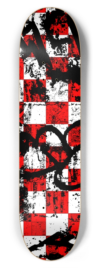 Checker Splatter 7-3/4 Skateboard  Deck 