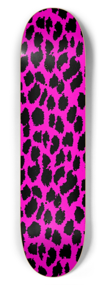 Pink Leopard 7-3/4 Skateboard  Deck 