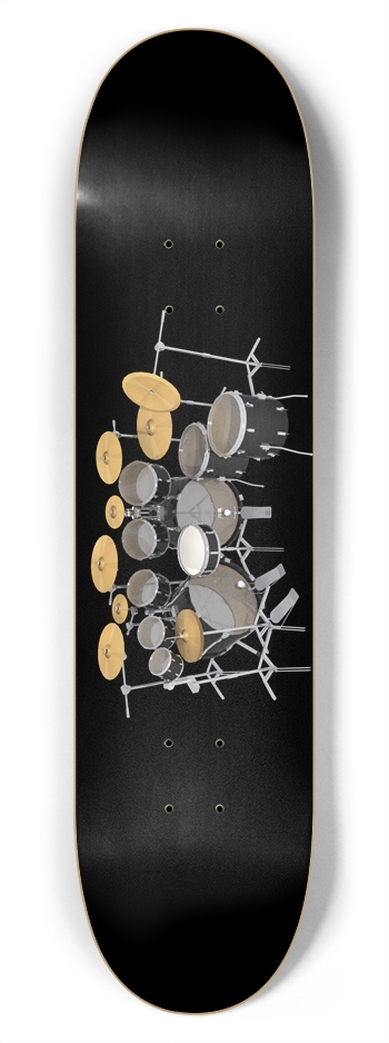 Large Drum Kit: 7-3/4 Skateboard  Deck 