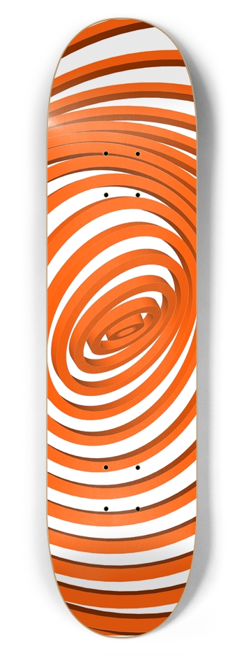 Abstract Concentric Circles: 7-3/4 Skateboard  Dec