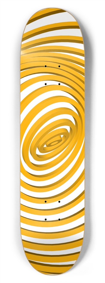 Abstract Concentric Circles: 7-3/4 Skateboard  Dec