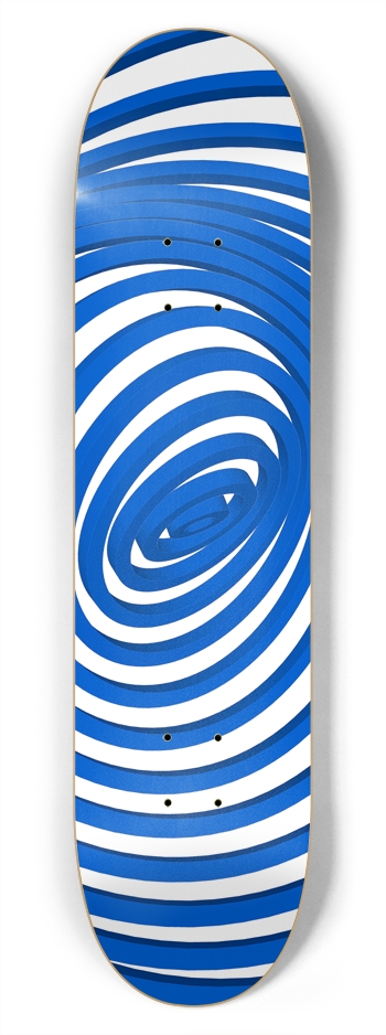 Abstract Concentric Circles: 7-3/4 Skateboard  Dec