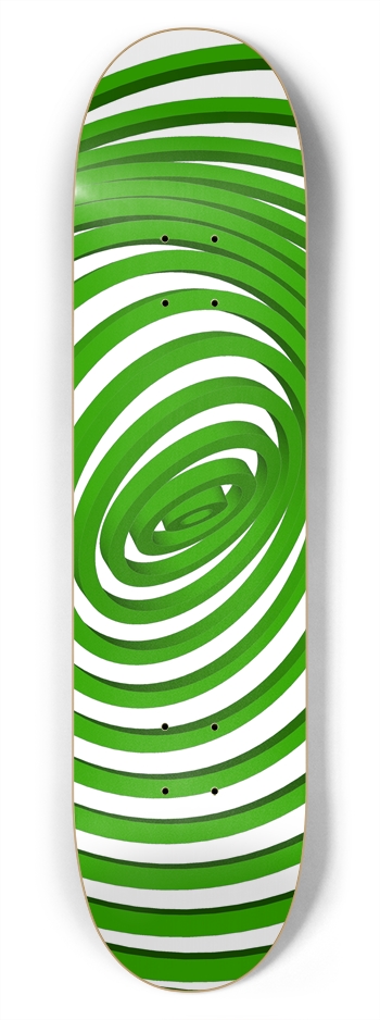Abstract Concentric Circles: 7-3/4 Skateboard  Dec