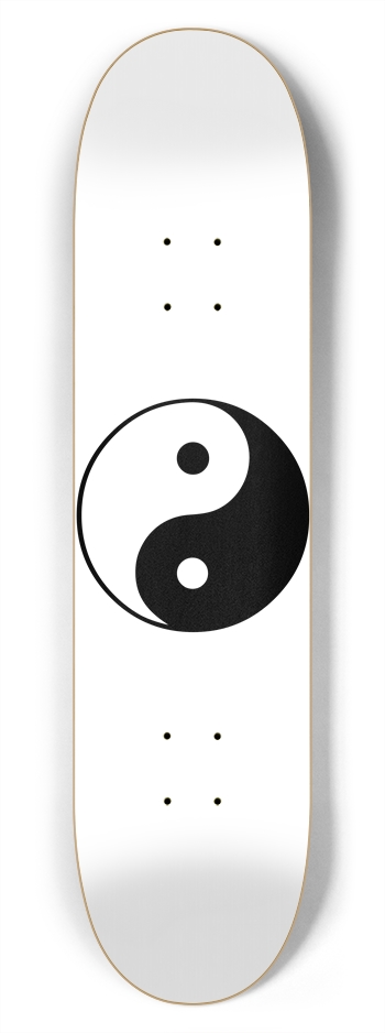 Yin Yang Symbol: 7-3/4 Skateboard  Deck  7-3/4 Skateboard Deck 