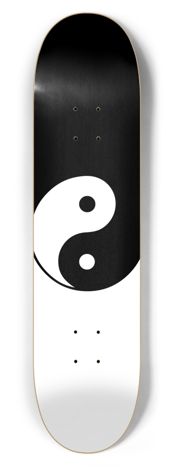 Yin Yang Symbol: 7-3/4 Skateboard  Deck  7-3/4 Skateboard Deck 