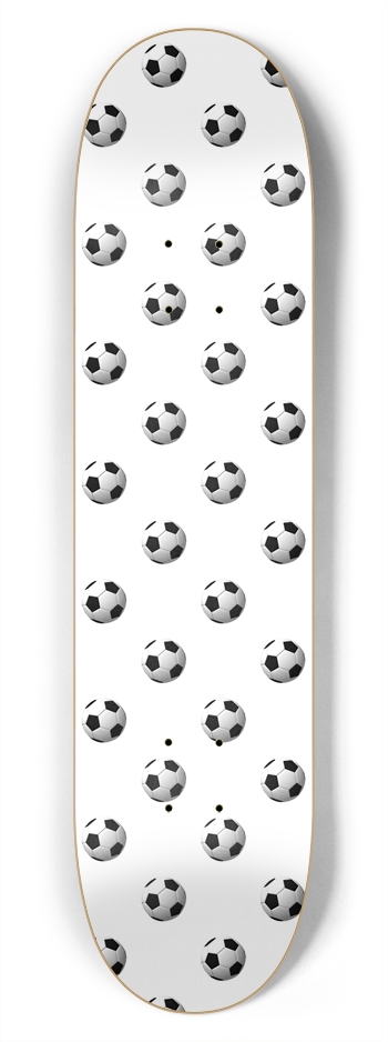 Soccer Ball Pattern: 7-3/4 Skateboard  Deck 