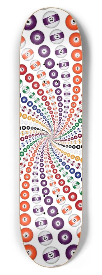 Billiards Pool Balls Vortex: 7-3/4 Deck 