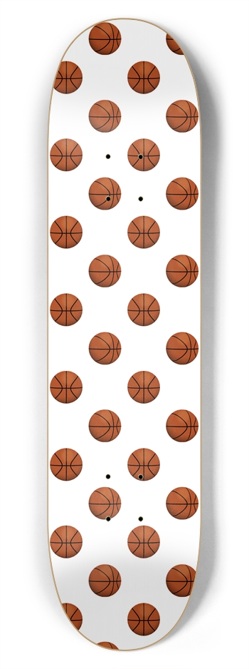 Basketball Pattern: 7-3/4 Skateboard  Deck 