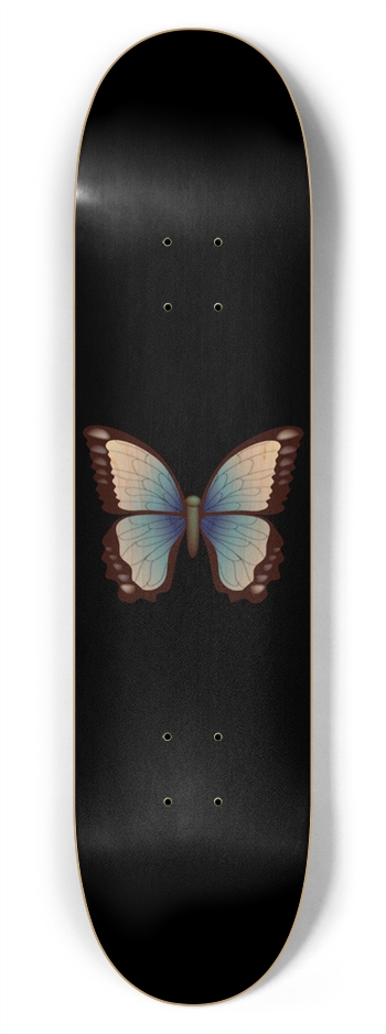Vector Butterfly: 7-3/4 Skateboard  Deck 