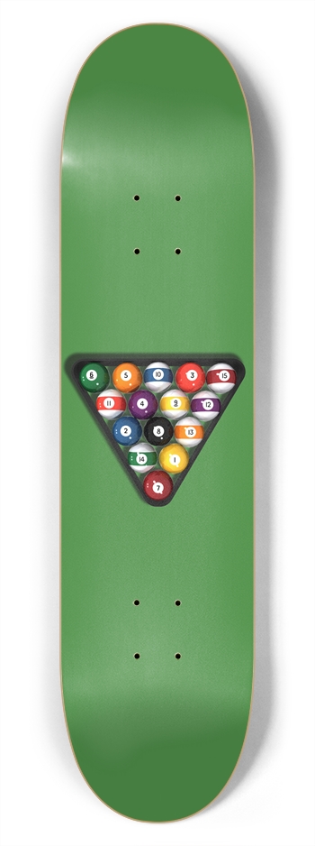Pool Balls Racked: 7-3/4 Deck 