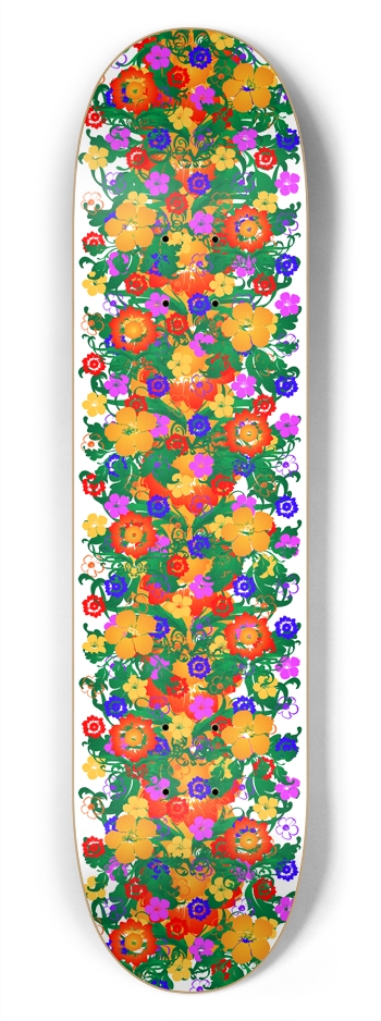 Flower Pattern: Vector Art: 7-3/4 Deck 