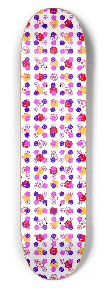 Flower Pattern: Vector Art: 7-3/4 Deck 