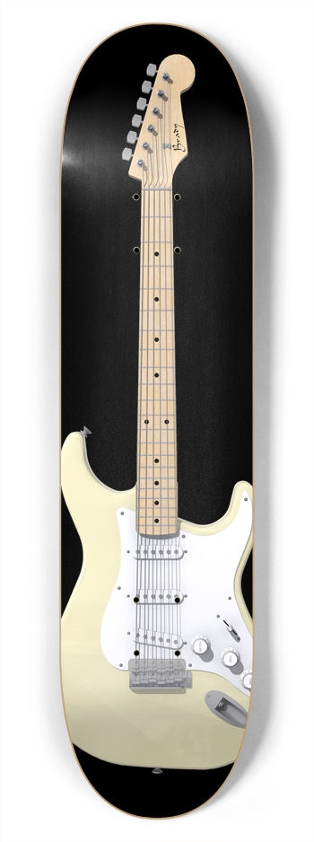White Guitar: 7-3/4 Deck 