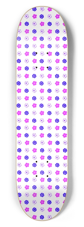 Flower Pattern: Vector Art: 7-3/4 Deck 