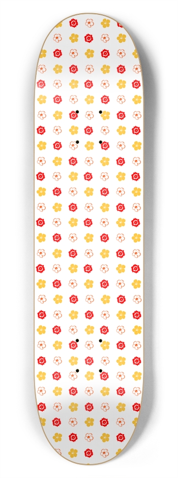 Flower Pattern: Vector Art: 7-3/4 Deck 